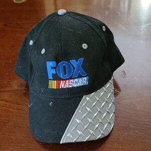 Black FOX NASCAR Cap with Gray Accents